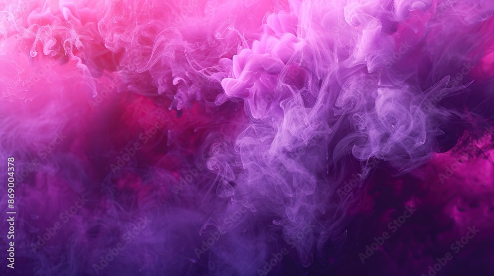 Fototapeta premium Abstract liquid smoke background. Pink magenta purple color ink dynamic motion background. copy space for text.