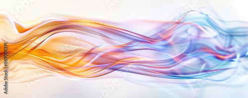 A digital abstract design with flowing lines and gradients, highlighting the creative use of digital tools in art
