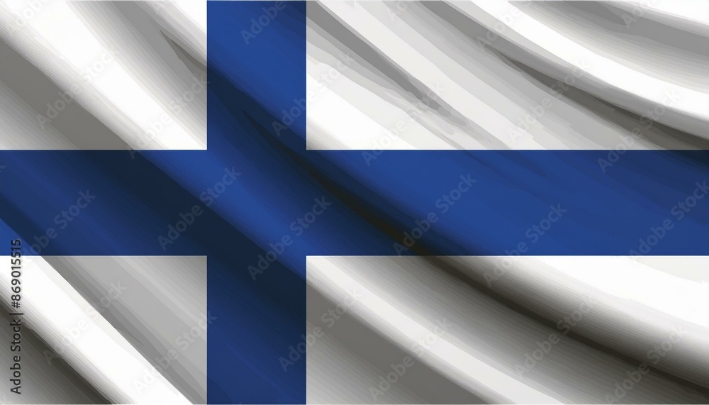 Naklejka premium フィンランド国旗 Finland