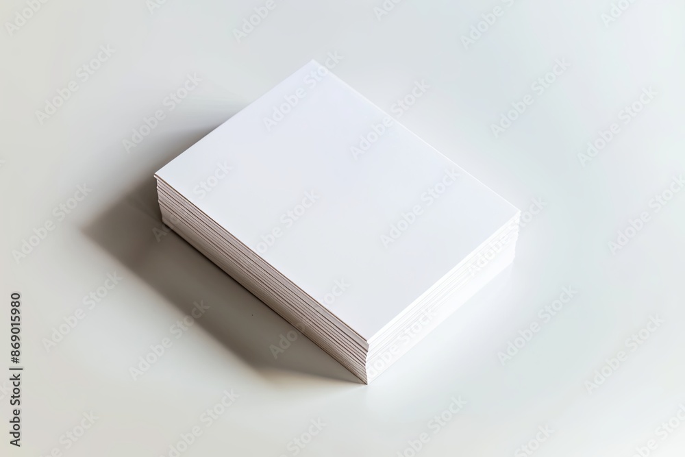 Business card mockup on isolated white background created with generative AI Business card mockup on isolated white background created with generative AI