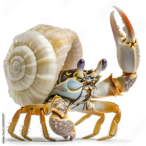 Hermit Crab in a Giant Snail Shell photo