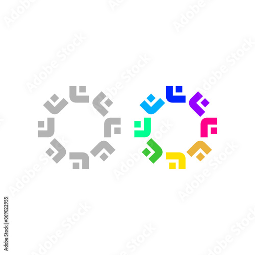 Colorful People Team Teamwork Union Crowd

