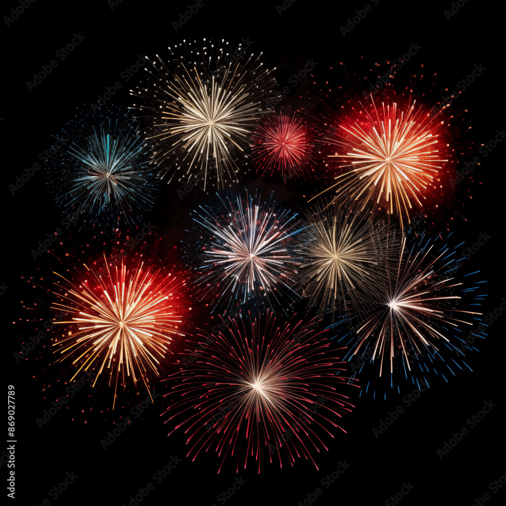fireworks in the sky with black background fireworks in the sky with black background