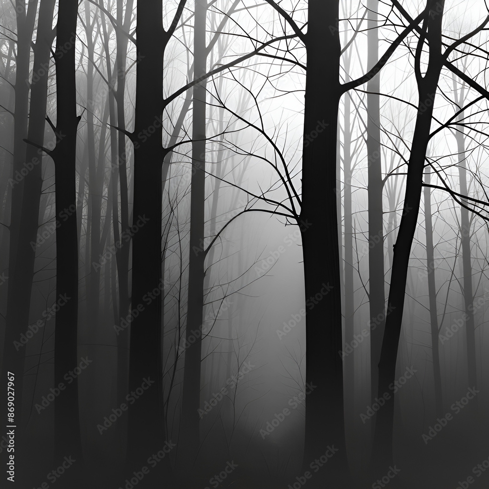 Obraz premium foreboding forest