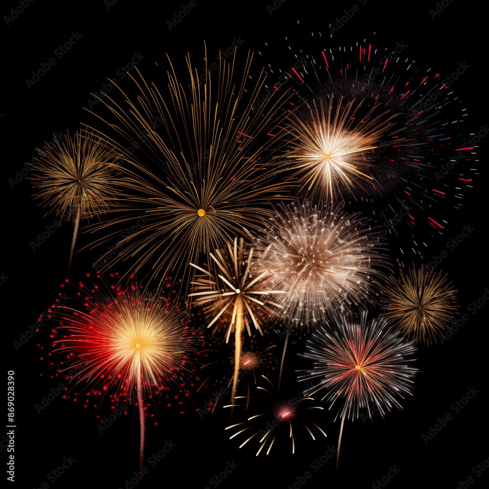 fire works in the sky with black background fire works in the sky with black background