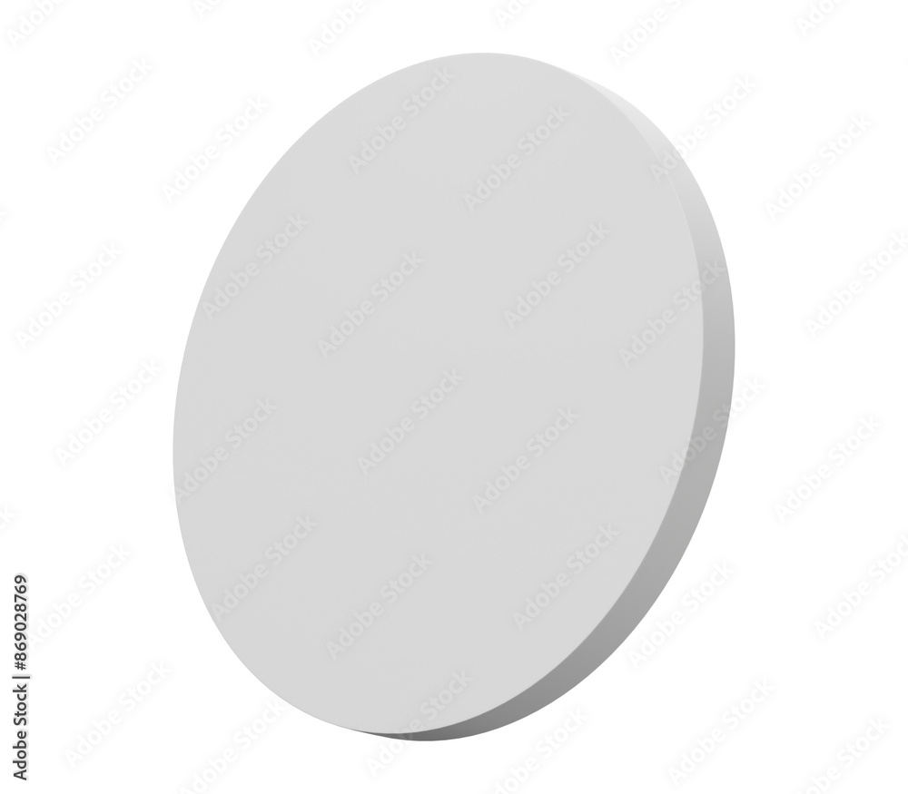 3D, cylinder minimal geometric platform base isolated on transparent background. 3D, cylinder minimal geometric platform base isolated on transparent background.