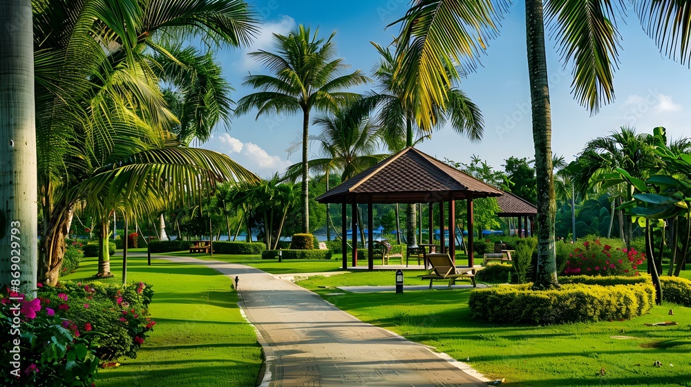 Fototapeta premium Prestigious tropical resort image
