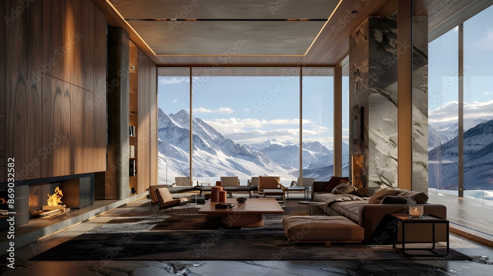 Mountain resort suite with panoramic views picture Mountain resort suite with panoramic views picture