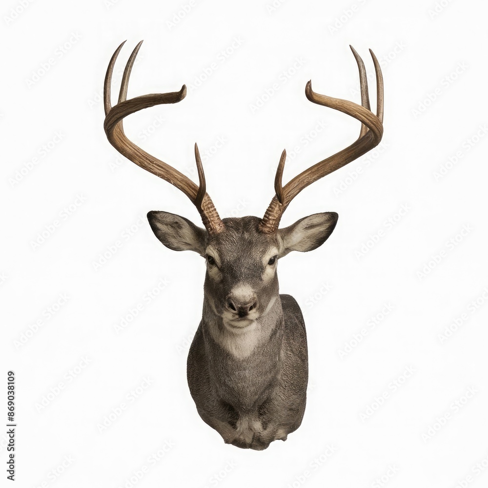 Naklejka premium Venison isolated on a white background 2