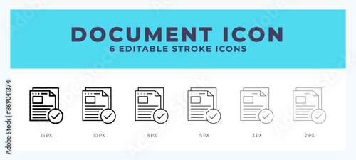 Document line icon vector illustration. Trendy styles.