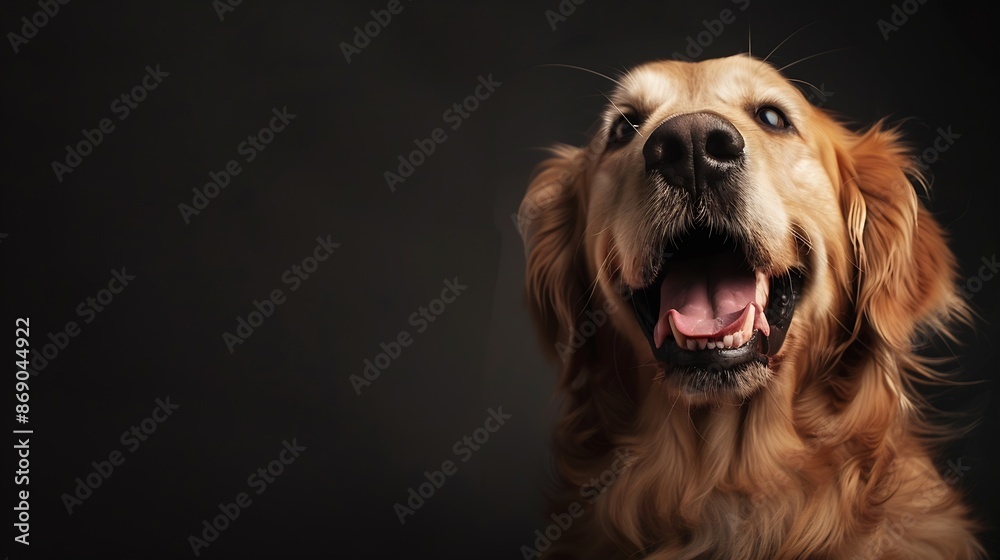 happy golden retriever dog bb : Generative AI happy golden retriever dog bb : Generative AI