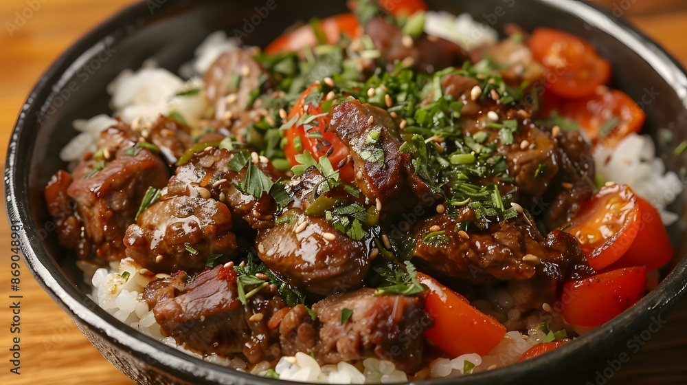 Beef stew with rice Beef stew with rice