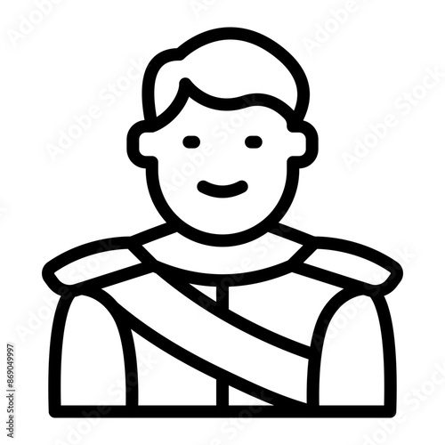 Prince Line Icon Design