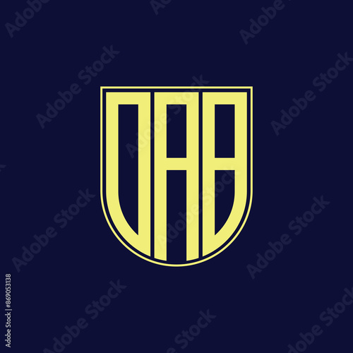 dab letter logo design