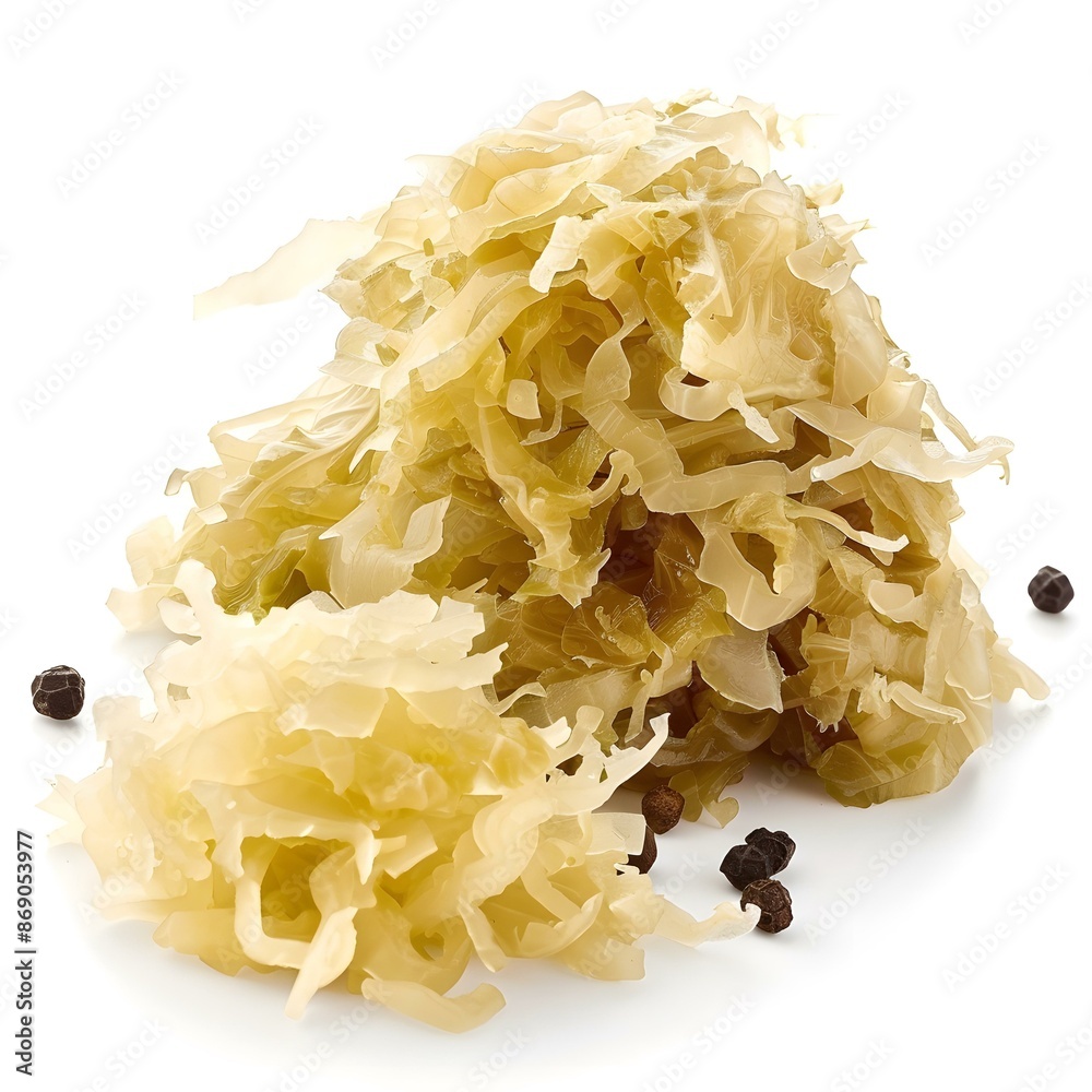 heap of sauerkraut with peppercorns heap of sauerkraut with peppercorns