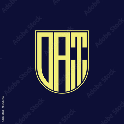 dat letter logo design