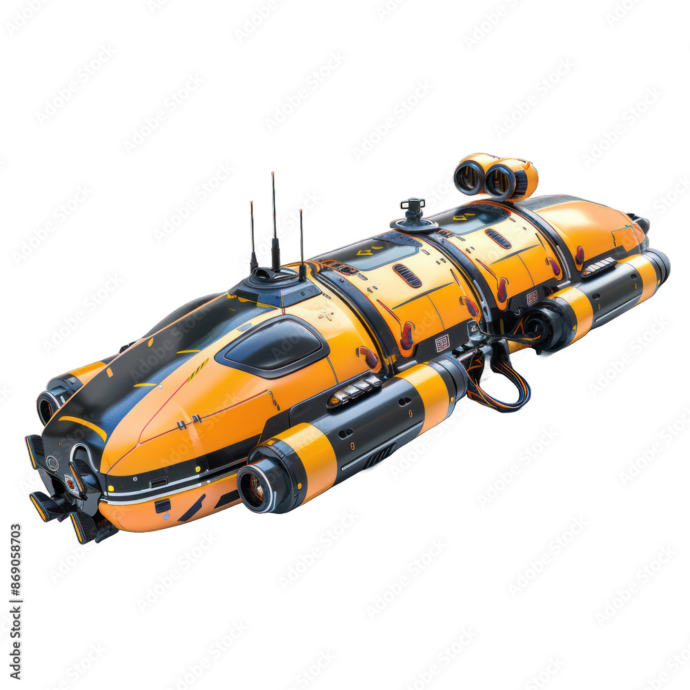submarine isolated on a white background submarine isolated on a white background