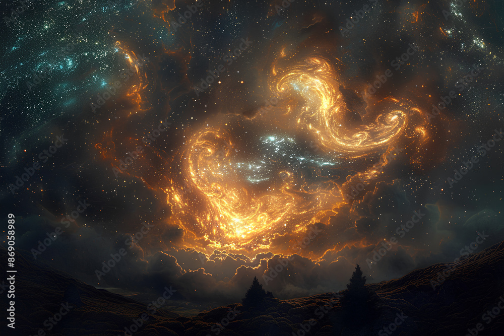 A cosmic confluence of energy, where the boundaries between realities blur and anything is possible.