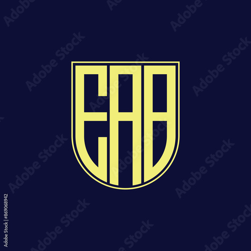eab letter logo design
