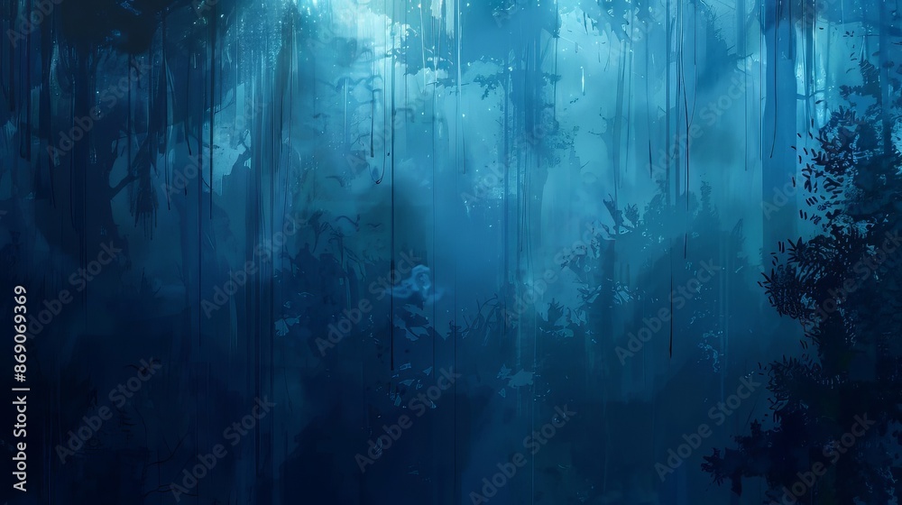 dark blue forest at night dark blue forest at night