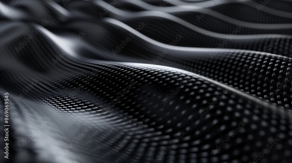 A close-up of a black and white patterned fabric. The pattern is made up of many small squares and triangles. The image has a moody and mysterious feel to it A close-up of a black and white patterned fabric. The pattern is made up of many small squares and triangles. The image has a moody and mysterious feel to it