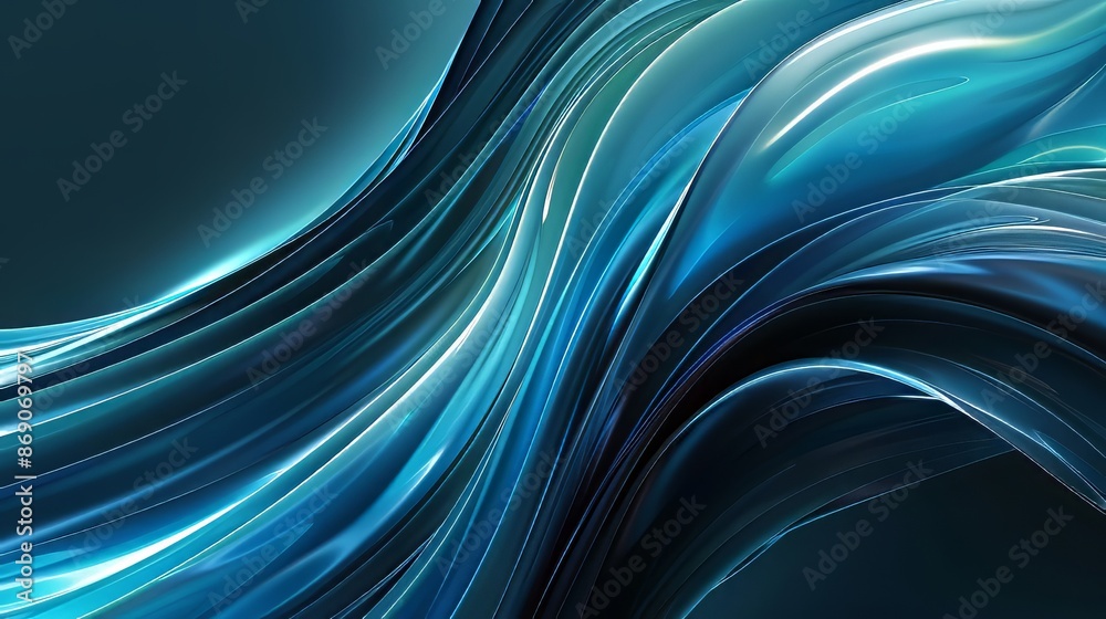 Dark Blue Turquoise in Waves Dark Blue Turquoise in Waves