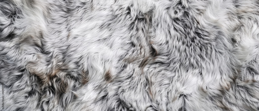 Panoramic close-up, high detail scan of rabbit fur material, Generative AI Panoramic close-up, high detail scan of rabbit fur material, Generative AI
