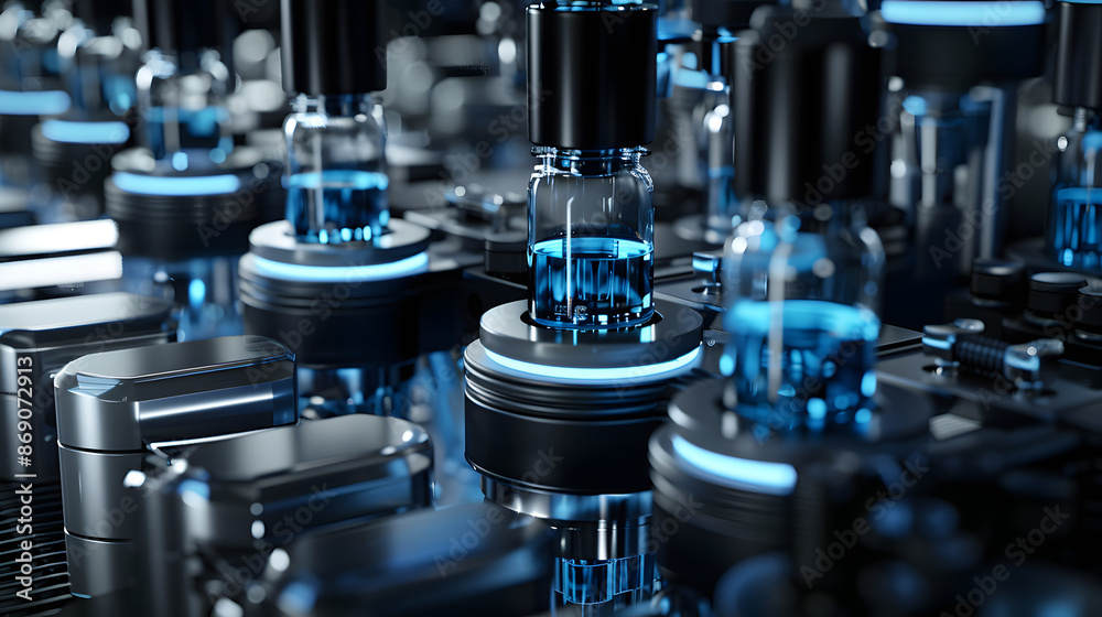 rows of tubes in laboratory,Medicinal solution rows of tubes in laboratory,Medicinal solution