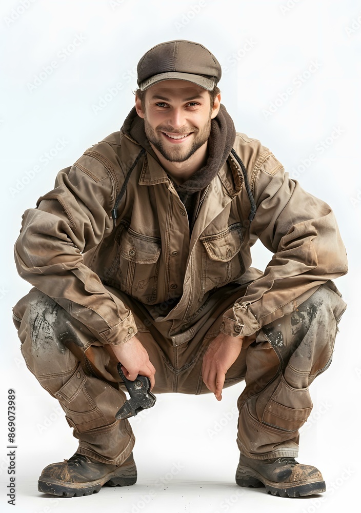 Fototapeta premium Construction worker portrait