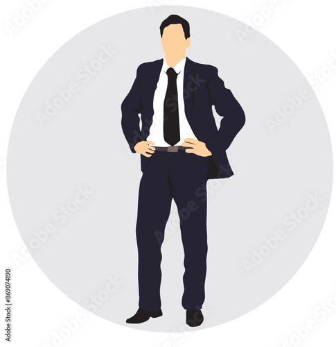 businessman full isolated