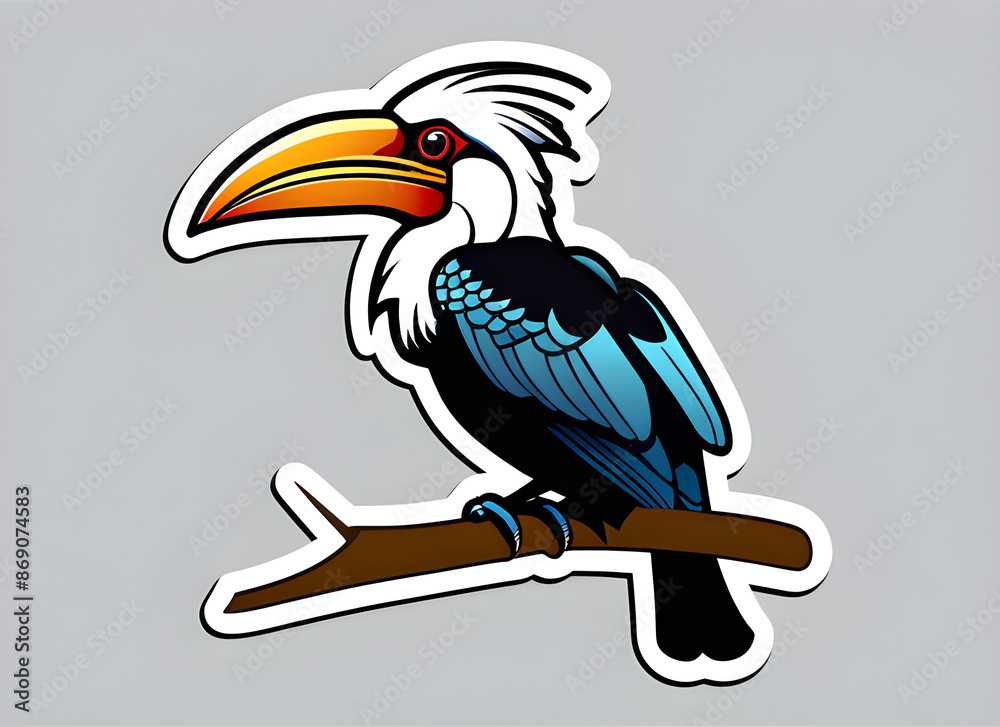 Obraz premium hornbill generative ai