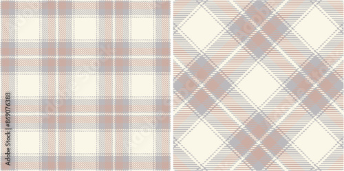 Vector striped pattern or checkered pattern. Tartan, textured seamless twill for flannel shirts, duvet covers, other autumn winter textile mills. Vector Format