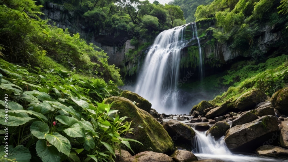 Fototapeta premium waterfall in the forest
