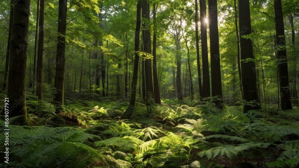 Fototapeta premium forest in the morning