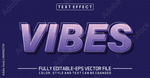 Vibes font Text effect editable