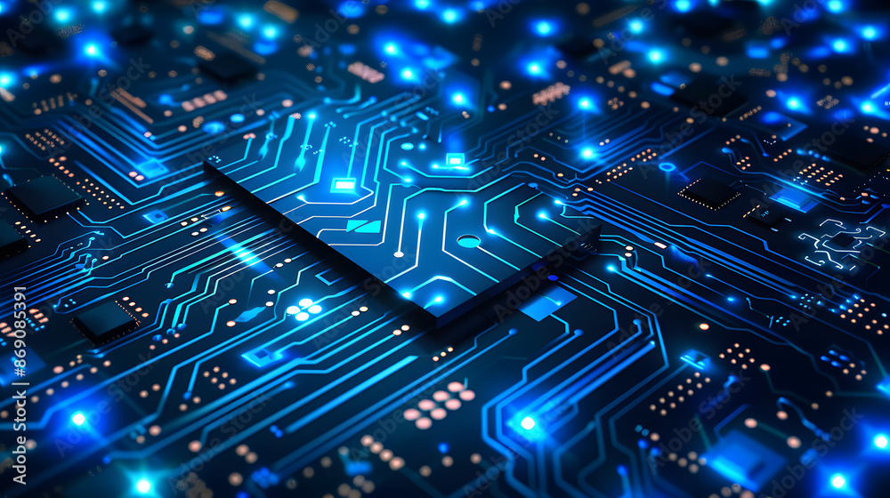 Modern technology circuit board texture background design. Waves flow. Quantum explosion technology. Quantum computer technologies concept. Futuristic blue circuit board background Modern technology circuit board texture background design. Waves flow. Quantum explosion technology. Quantum computer technologies concept. Futuristic blue circuit board background