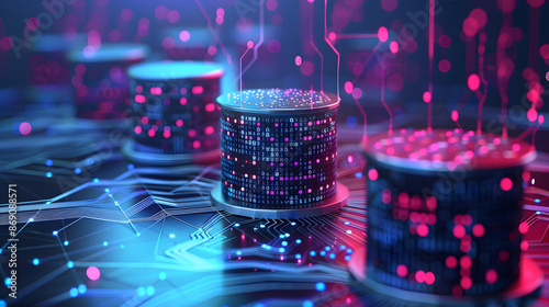 Structured Query Language (SQL) Database Queries, the concept of digital data organization with an image displaying SQL database queries being executed to retrieve specific informati