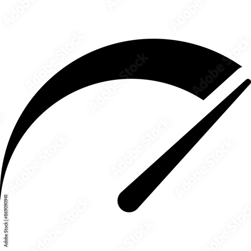 Dashboard Speedometer, Tachometer. Speed Indicator Icon