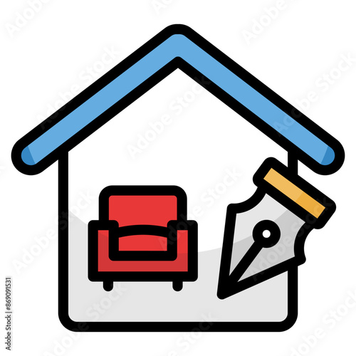 Interior Designer  Icon Element For Design