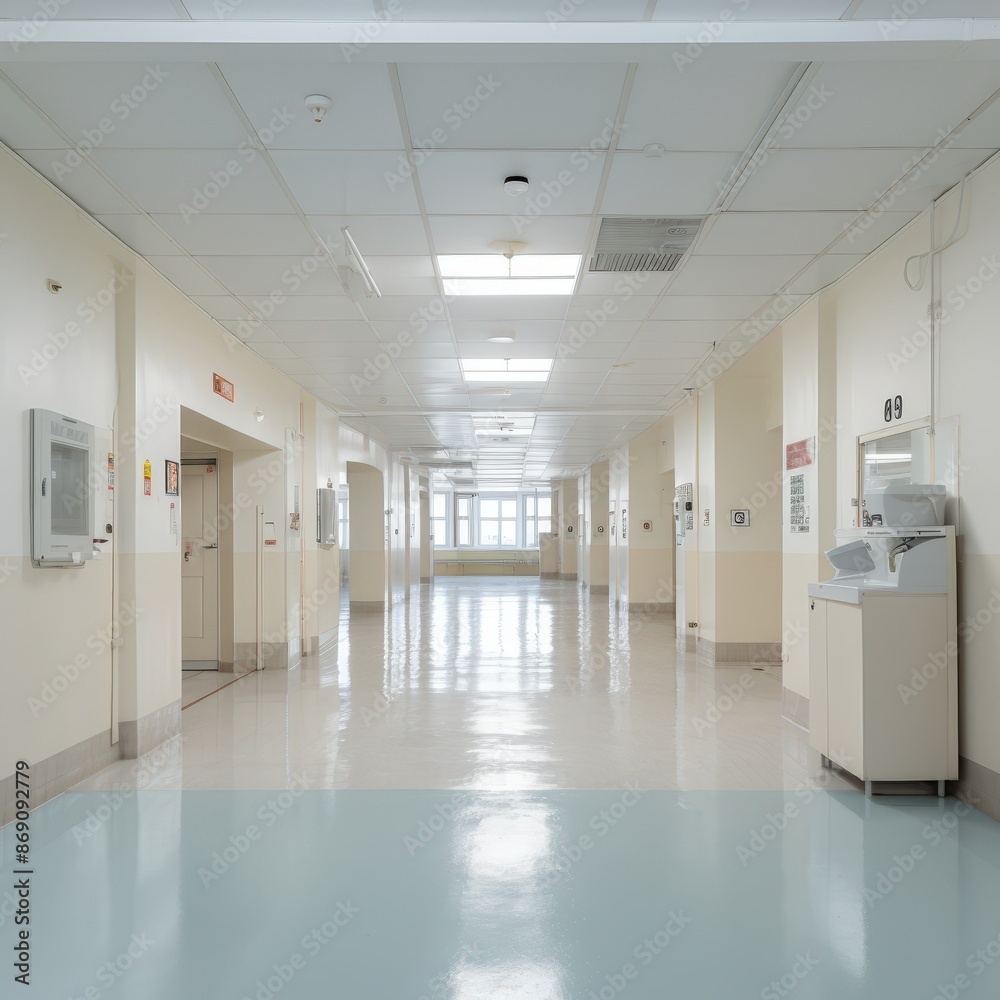 photo of empty hospital, real photo, neutral light, bright environment, clear detail photo of empty hospital, real photo, neutral light, bright environment, clear detail