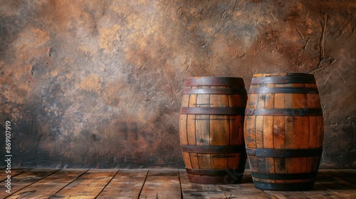 The Wooden Barrels in Cellar © MP Studio