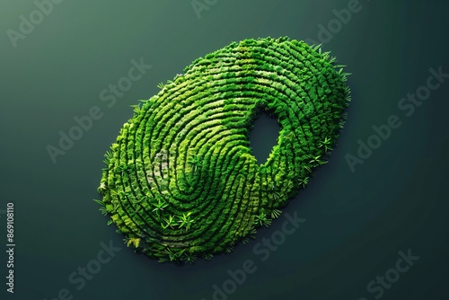 Green Fingerprint - A Symbol of Nature