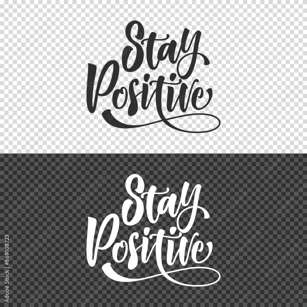 stay positive lettering clipart element design stay positive lettering clipart element design
