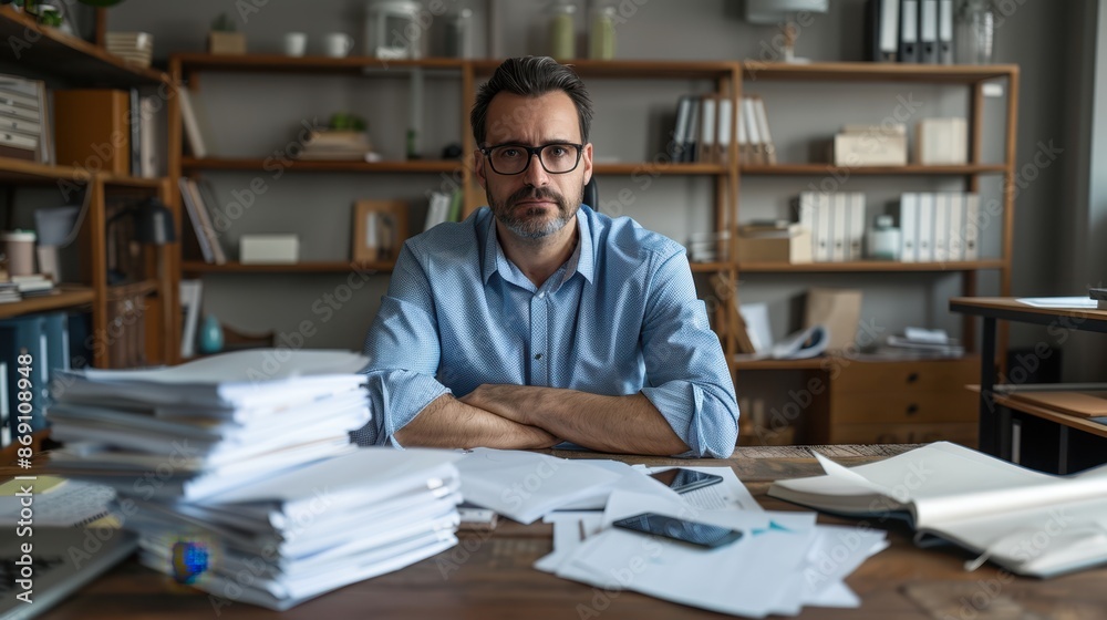 The serious office worker The serious office worker