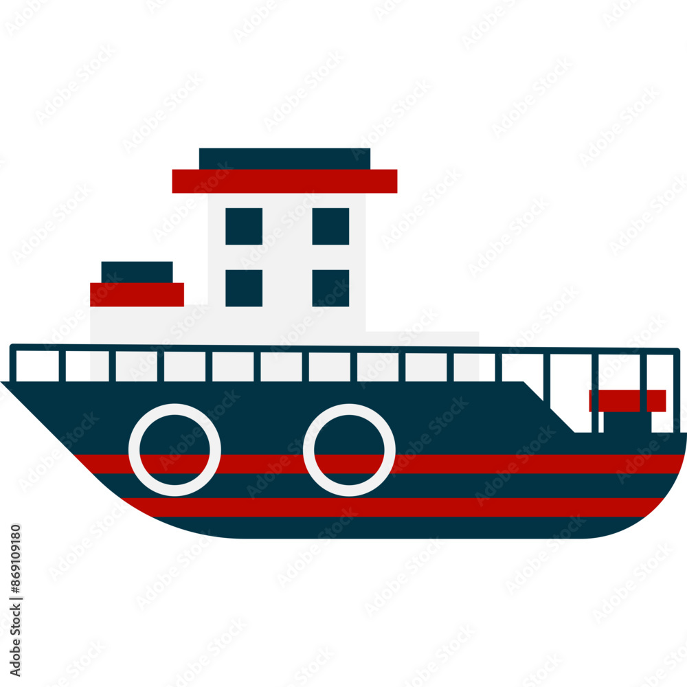 Cruise Ship Illustration Cruise Ship Illustration