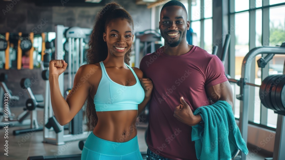 The athletic fitness couple The athletic fitness couple