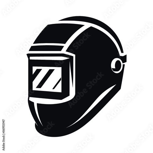 Welding Helmet silhouette vector illustration