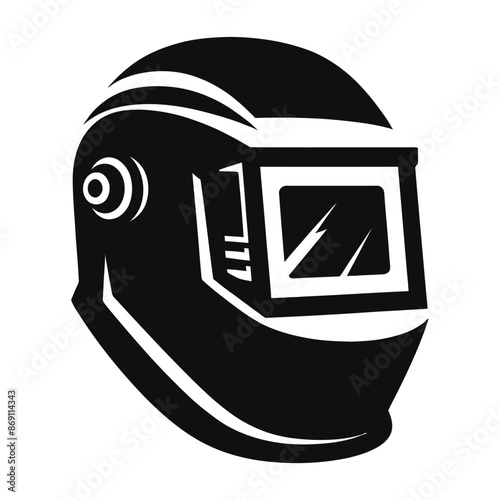 Welding Helmet silhouette vector illustration