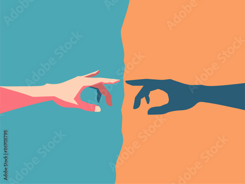 United by the Distance: A Metaphorical Illustration of Understanding and Connection