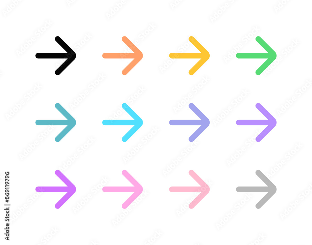 Vector single arrow chevron right icon. Black, white background. Perfect for app and web interfaces, infographics, presentations, marketing, etc. Vector single arrow chevron right icon. Black, white background. Perfect for app and web interfaces, infographics, presentations, marketing, etc.